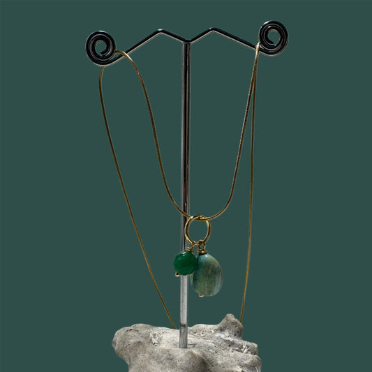 Colgante de "Ágata y jadeita"