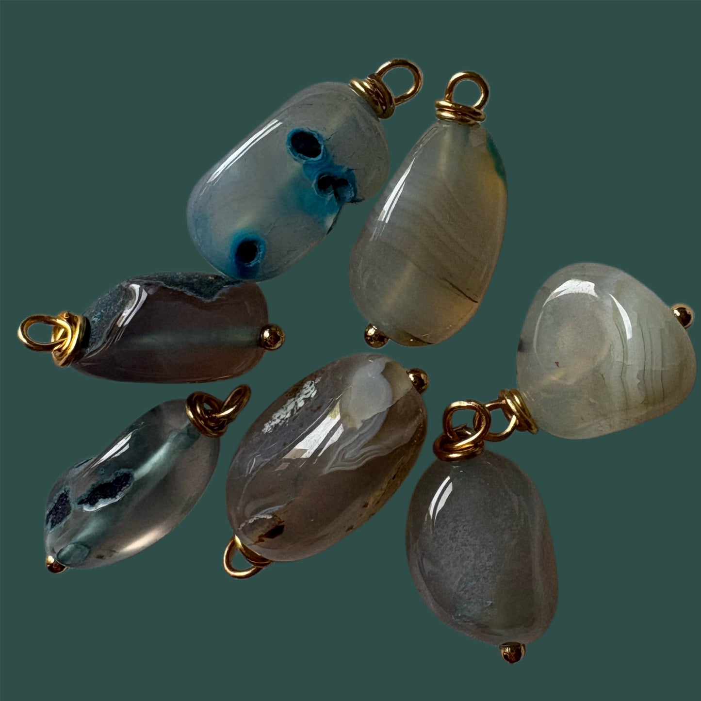 Colgante de "Ágata craquelada"