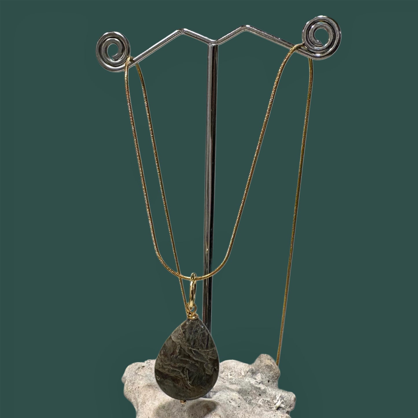 Colgante de "Jaspe verde"
