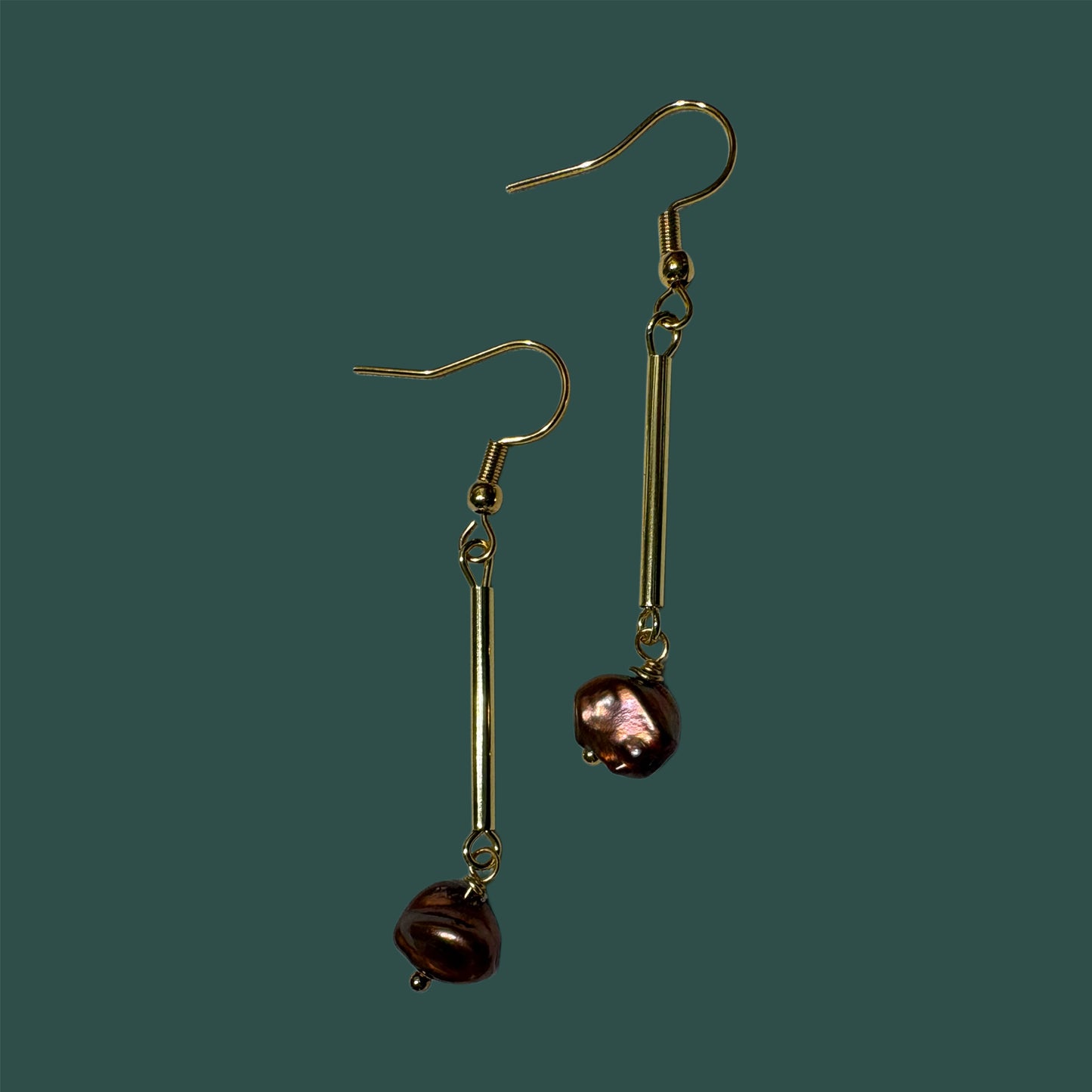 Pendientes “Centella" rojo