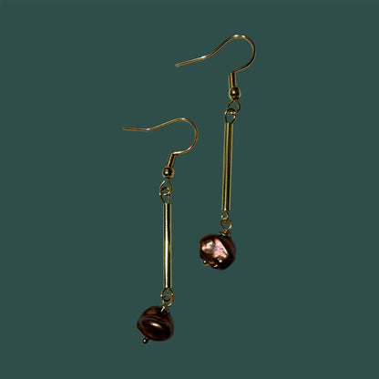 Pendientes “Centella" rojo