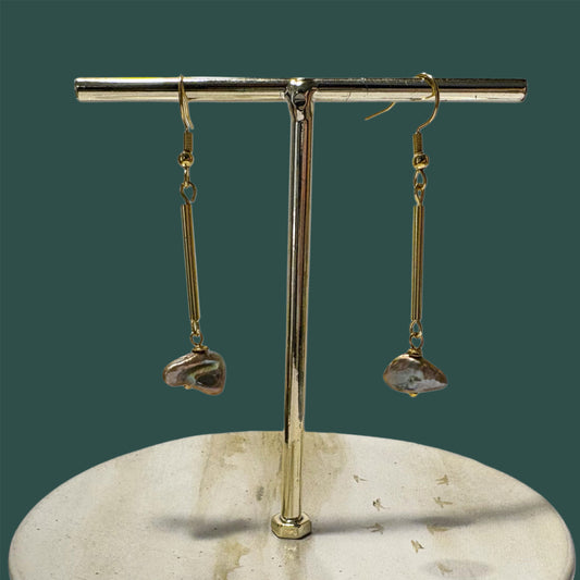 Pendientes “Centella" champán