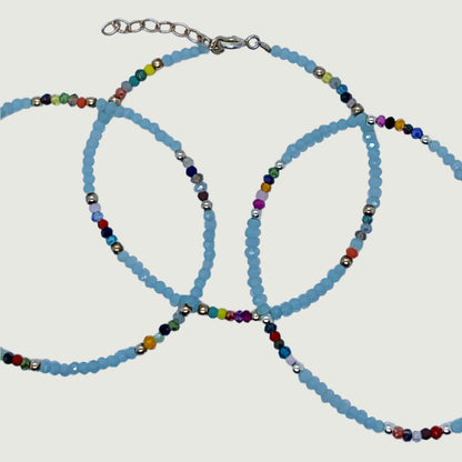 Silver bracelet with turquoise stone | Hypoallergenic jewelry