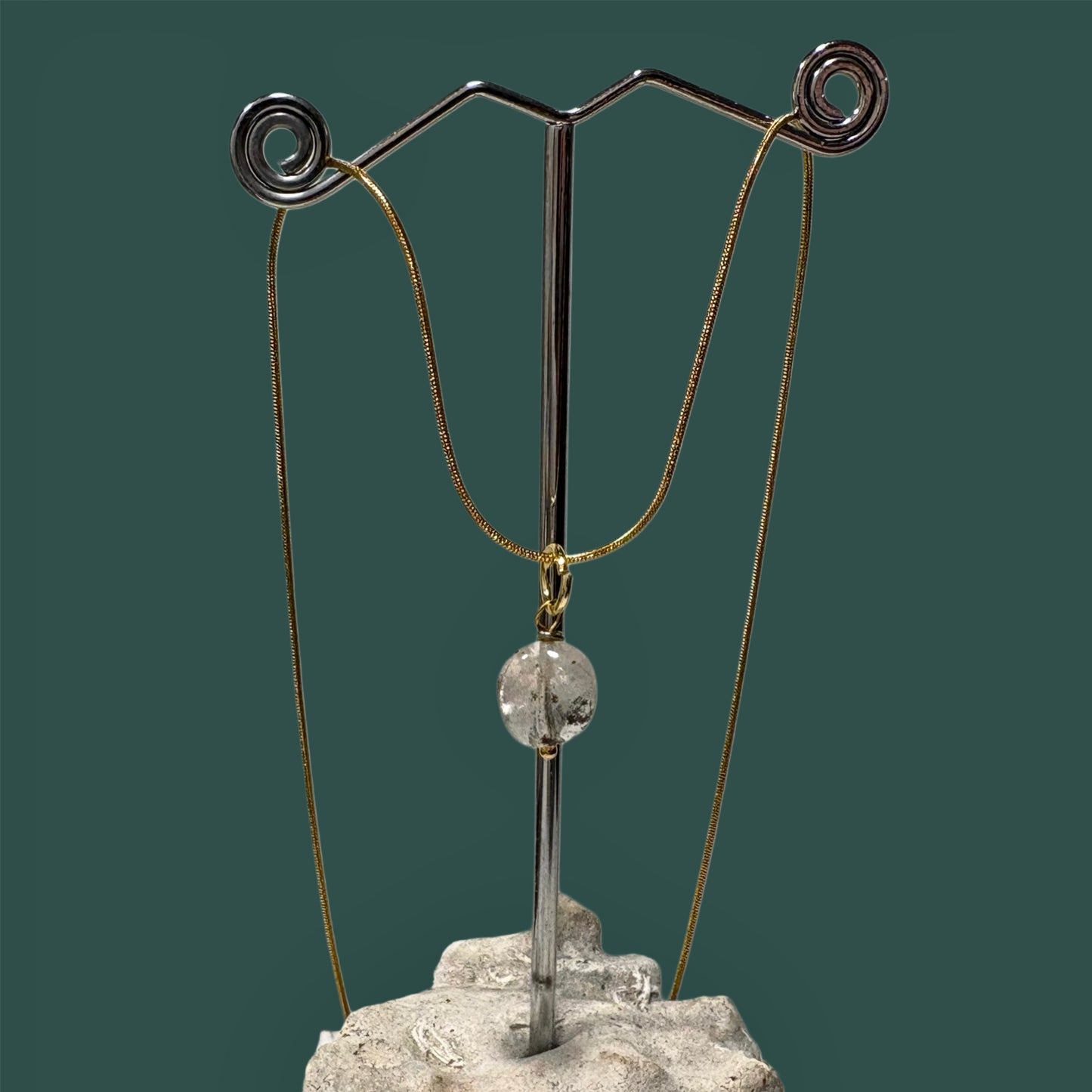 Colgante de "Cuarzo rutilado"