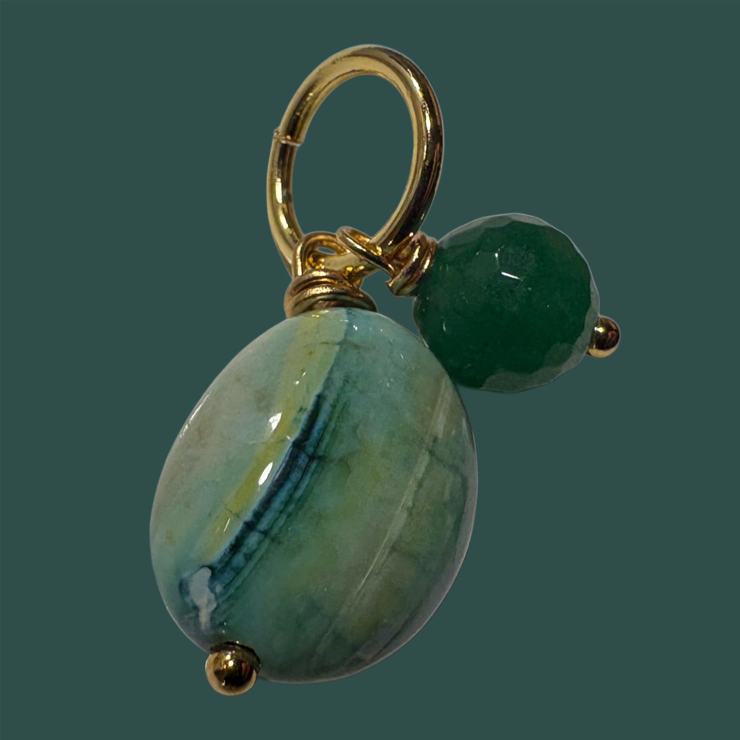Colgante de "Ágata y jadeita"