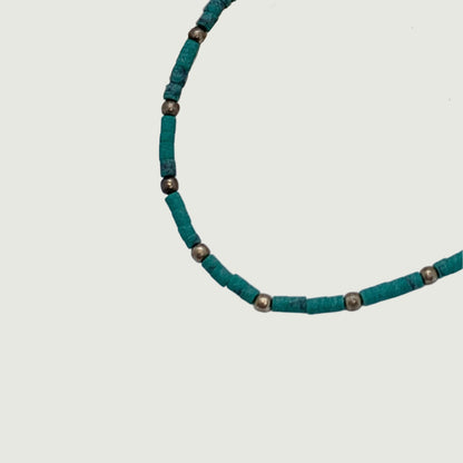 Silver bracelet with turquoise stone | Hypoallergenic jewelry