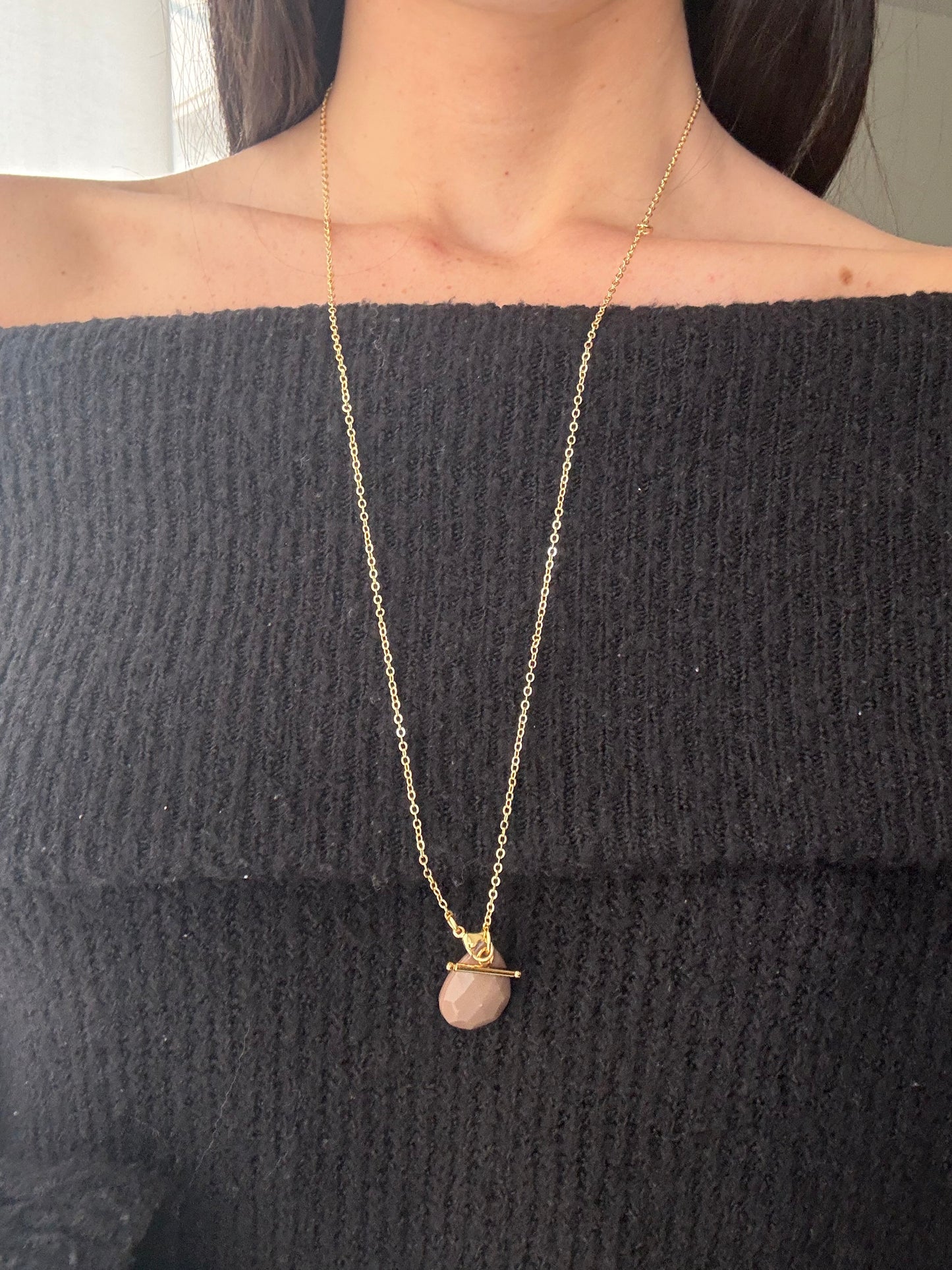 Collar "Beta marrón"