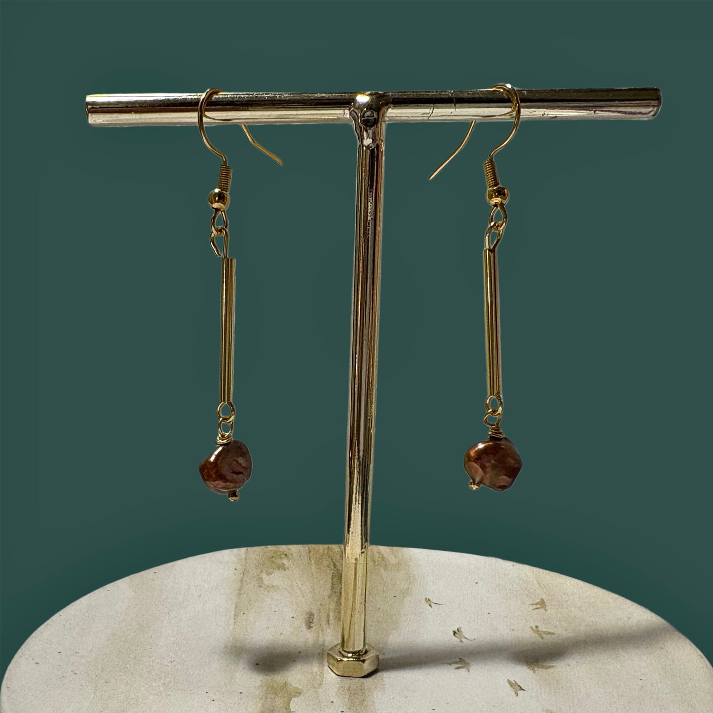 Pendientes “Centella" rojo